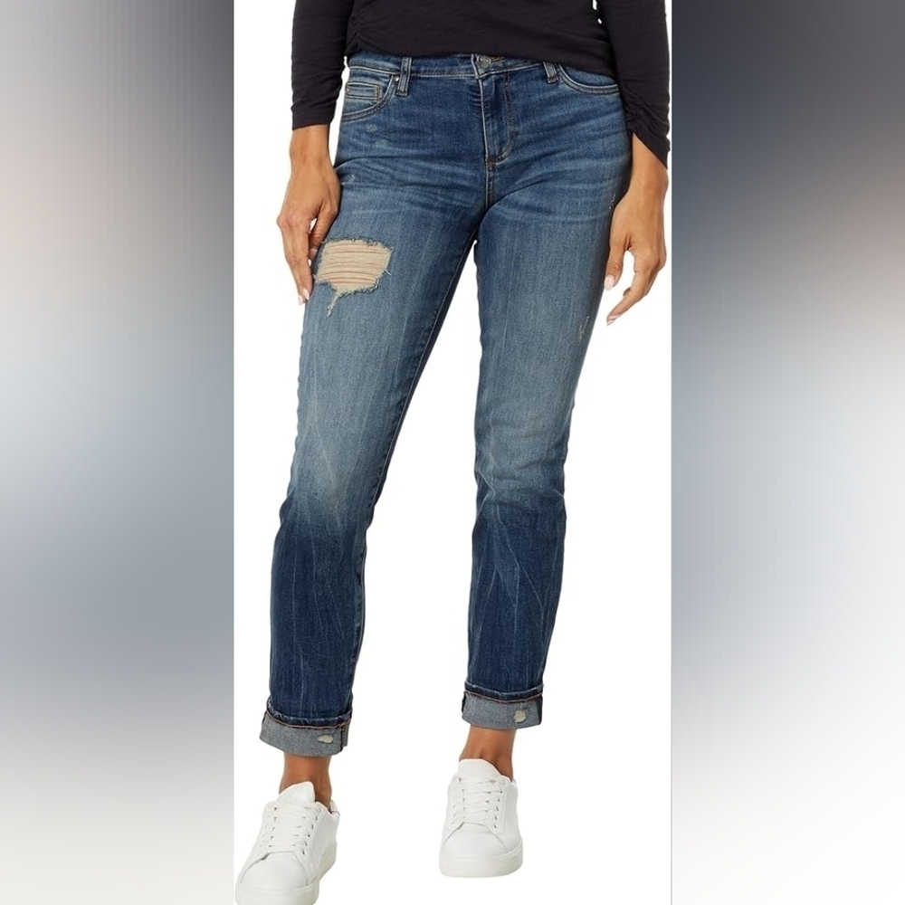 Kut from the Kloth Blue Catherine Boyfriend Women Jeans, Size 8 (34x30)
